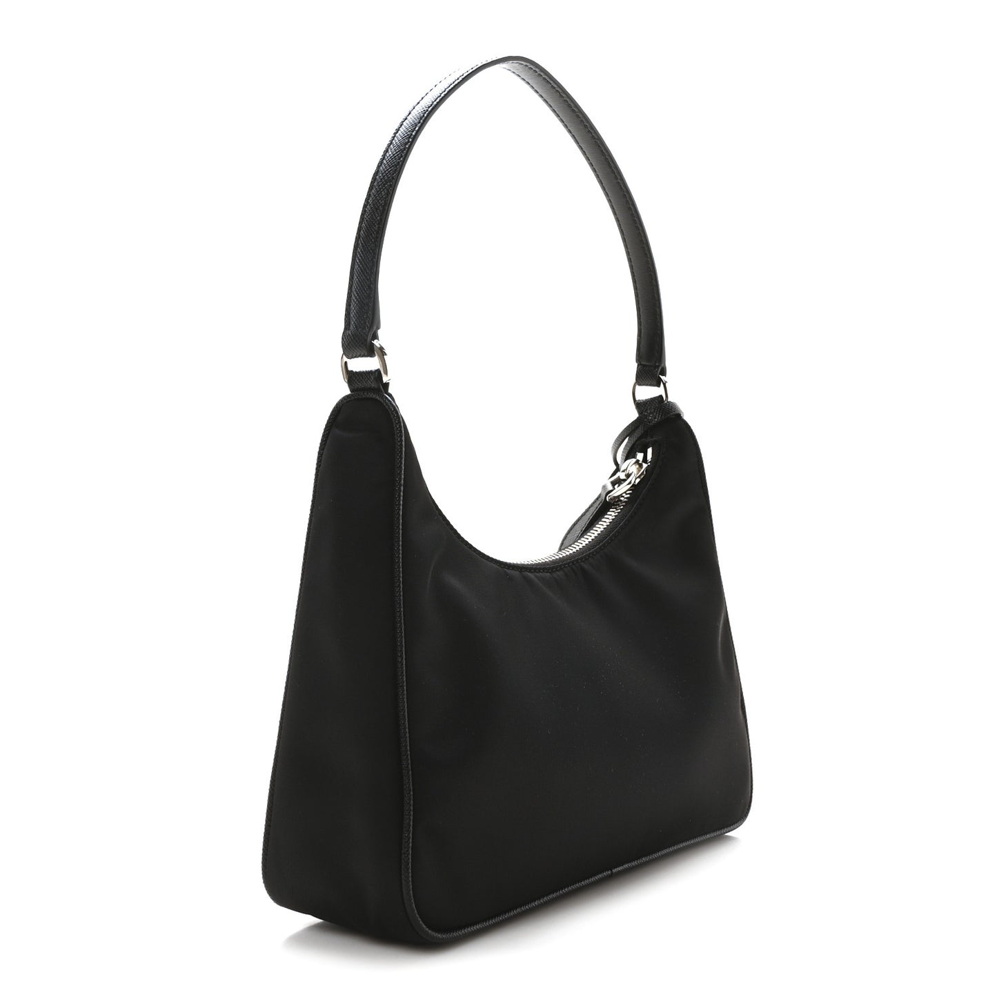 Tessuto Nylon Saffiano Mini Re-Edition 2005 Bag Black