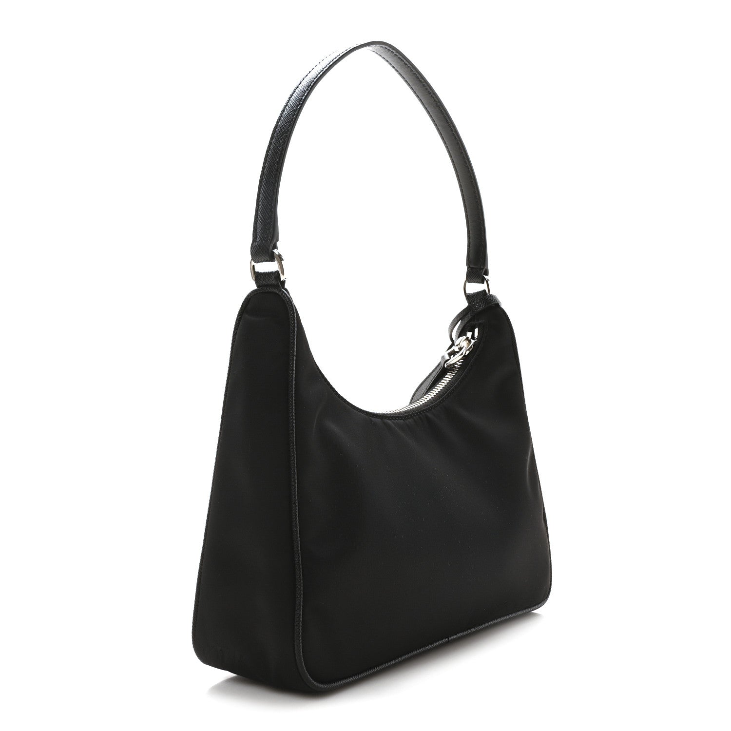 Prada Tessuto Nylon Saffiano Mini Re-Edition 2005 Bag Black 3 of 11