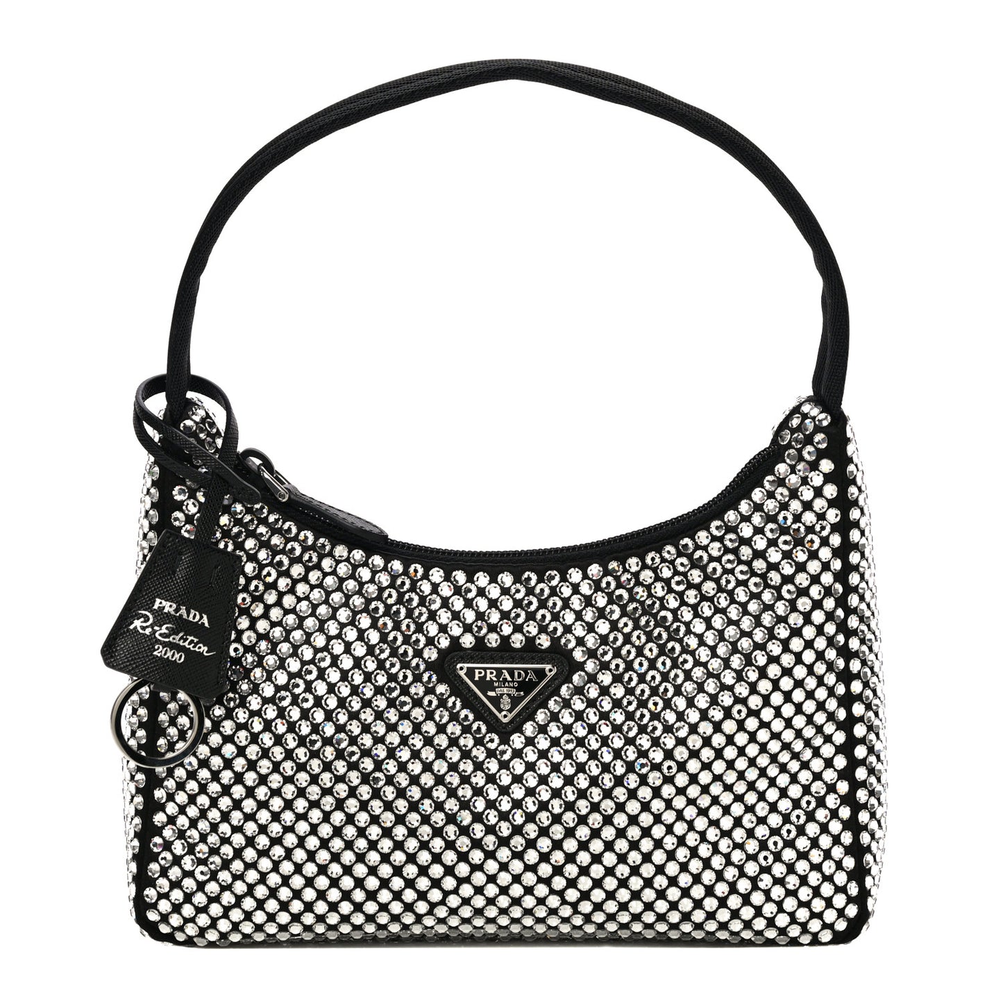 Satin Crystal Mini Re-Edition 2000 Bag Cristal