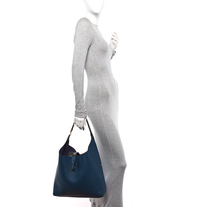 Chloe Grained Calfskin Marcie Hobo Tote Navy 2 of 9