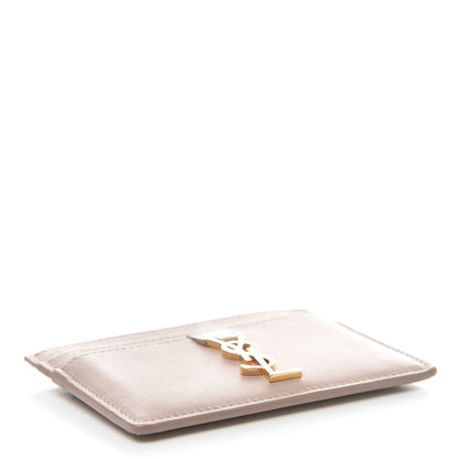 Saint Laurent Calfskin Monogram Credit Card Case Nude 4 of 11