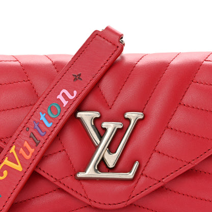 Louis Vuitton Calfskin New Wave Chain Pochette Scarlet 8 of 10