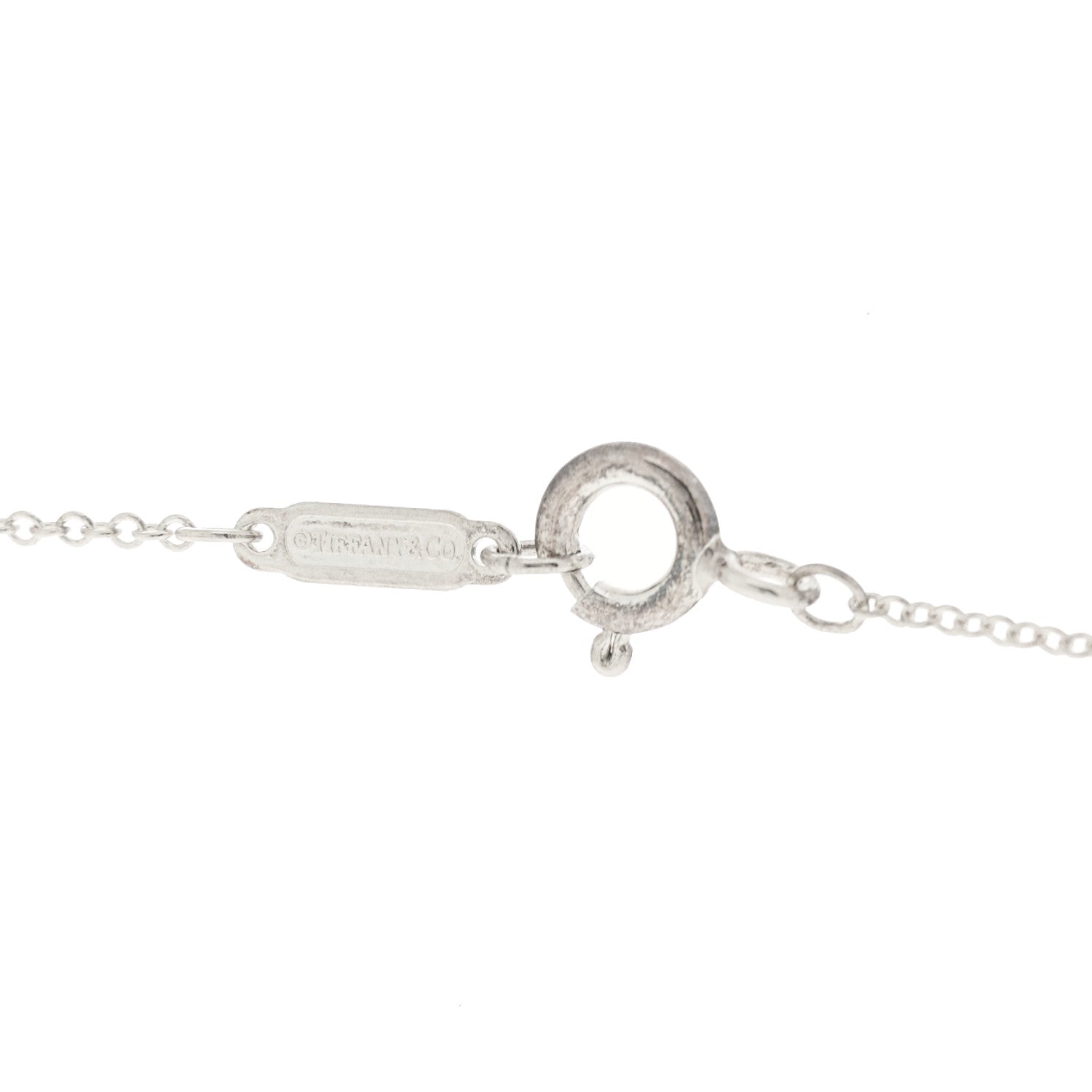 Tiffany Sterling Silver 1837 Interlocking Circles Pendant Necklace 5 of 5