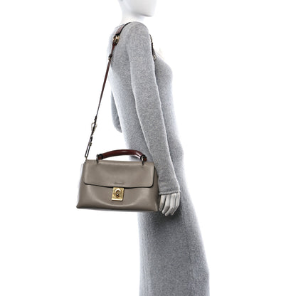 Chloe Calfskin Fedora Satchel Taupe 2 of 9