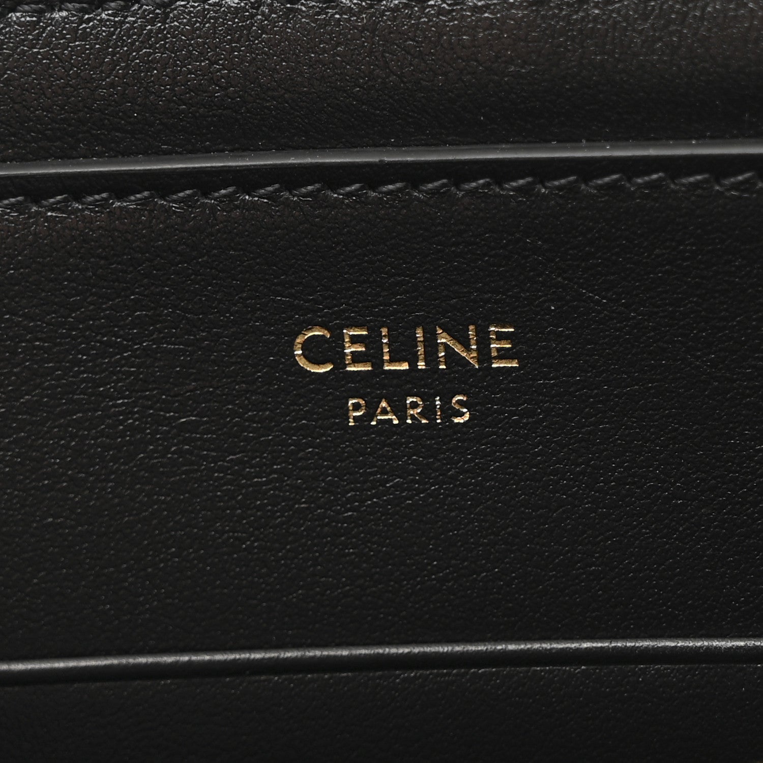 Celine Laminated Calfskin Quilted C Charm Pouch Silver 6 of 6