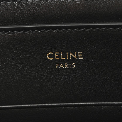 Celine Laminated Calfskin Quilted C Charm Pouch Silver 6 of 6
