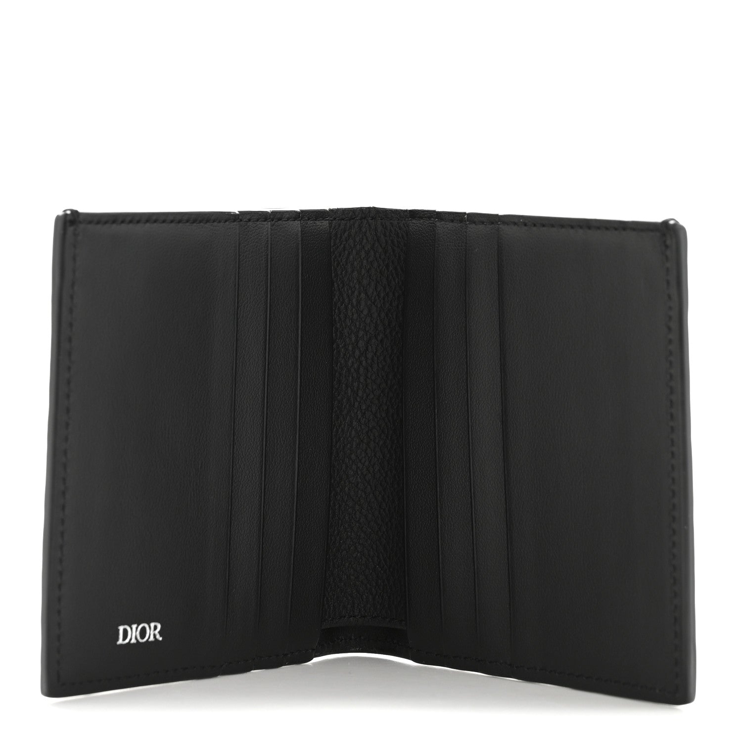 Christian Dior Grained Calfskin Embossed Dior Gravity BiFold Wallet Black 5 of 10