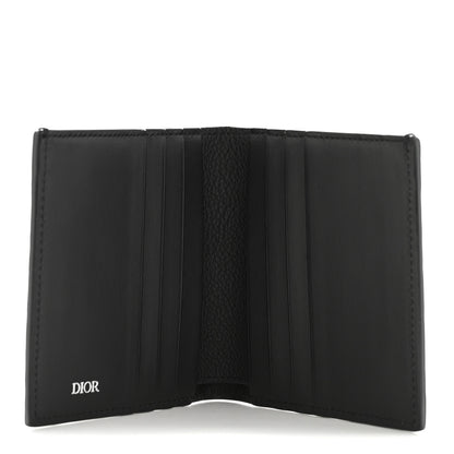 Christian Dior Grained Calfskin Embossed Dior Gravity BiFold Wallet Black 5 of 10