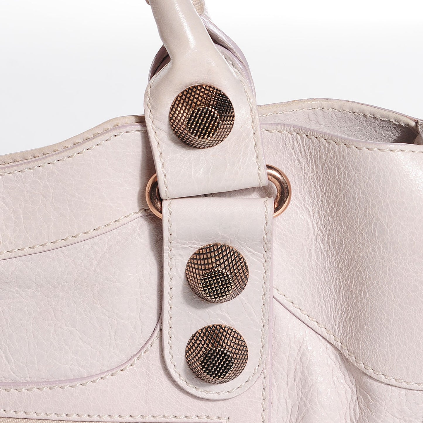 Agneau Giant 21 Rose Gold Hardware City Nacre