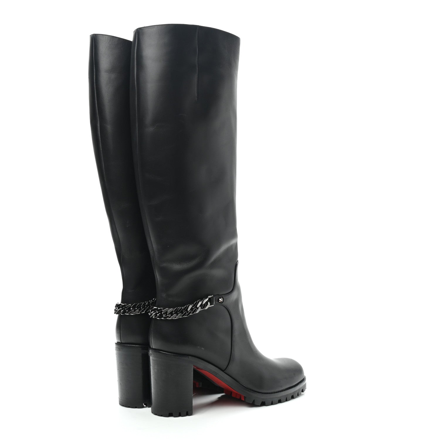 Christian Louboutin Calfskin Napoleo 70 Boots 39 Black 4 of 12