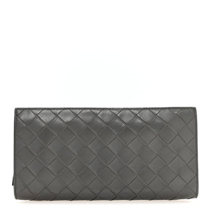 Bottega Veneta Nappa Intrecciato Zip Around Wallet Grey 1 of 8