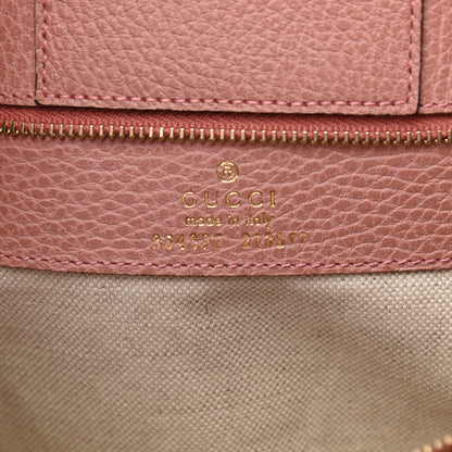 Gucci Dollar Calfskin Medium Swing Tote Grey Field Soft Pink 8 of 15