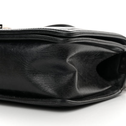 Chanel Calfskin Double Stitch Medium Boy Flap Black 10 of 16