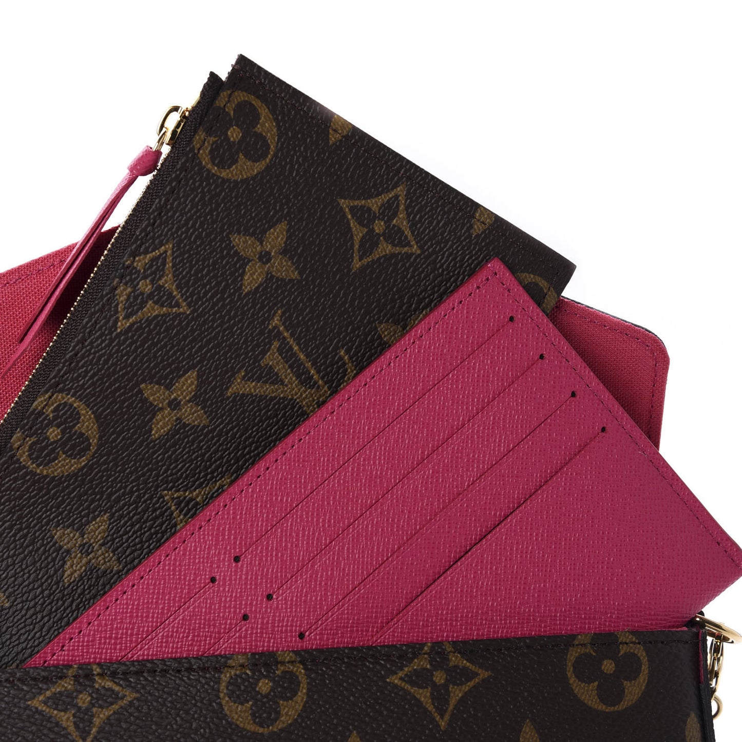 Monogram My LV World Tour Pochette Felicie Chain Wallet Hot Pink