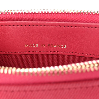 Chanel Denim Chevron Small Coco Clutch With Chain Dark Pink 13 of 15