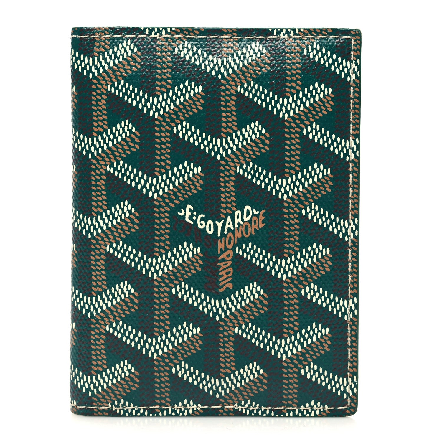 Goyard Goyardine Saint Marc Folding Card Case Green 1 of 9