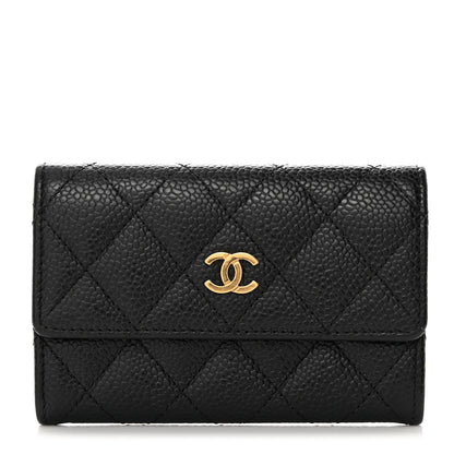 Chanel Caviar Quilted Flap Card Holder Black 1 of 8