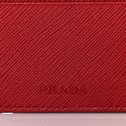 Prada Saffiano Cahier Continental Flap Travel Wallet Fuoco 9 of 12