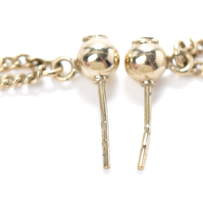 Chanel Enamel N°5 CC Drop Earrings Red Gold 3 of 3