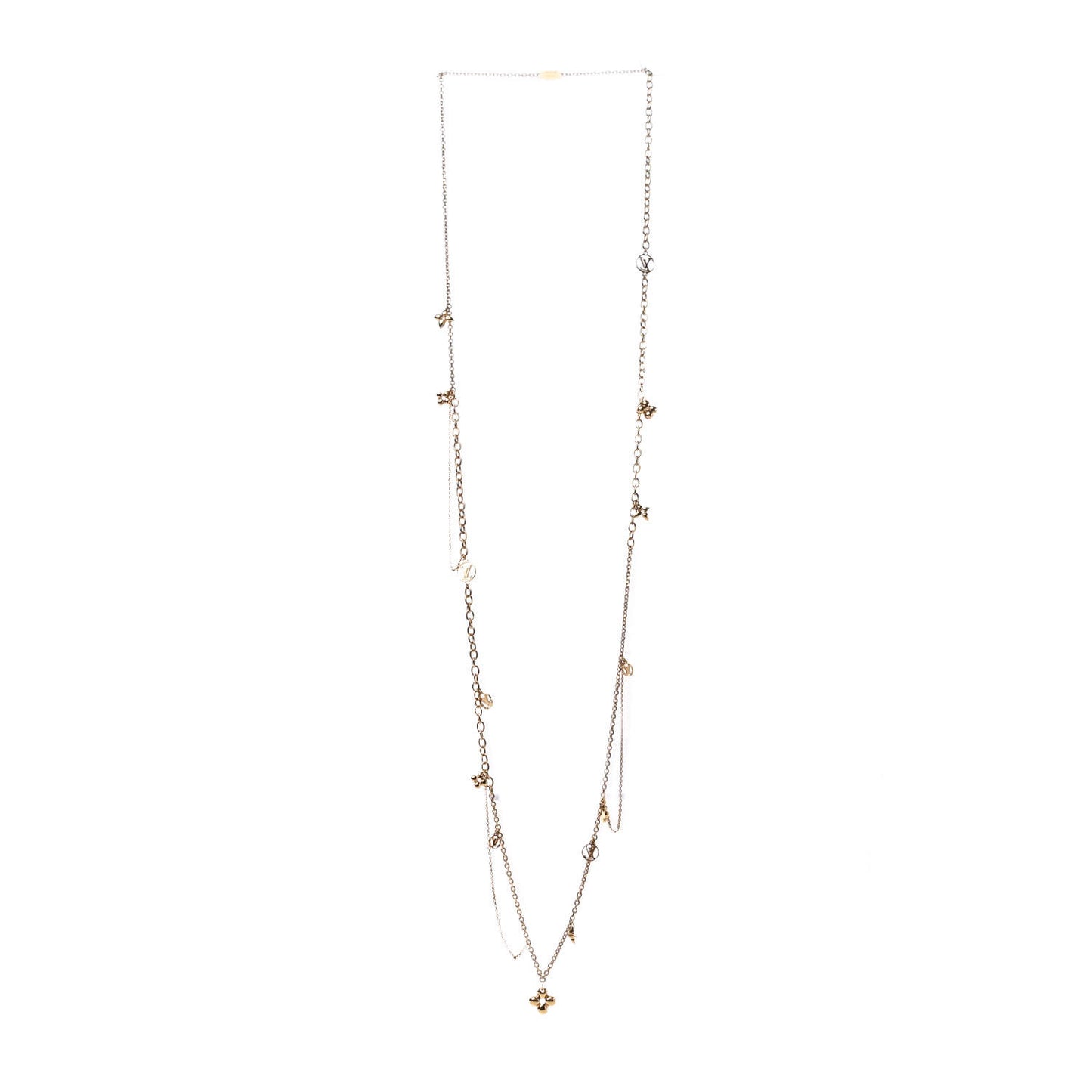 Metal Blooming Supple Necklace Gold