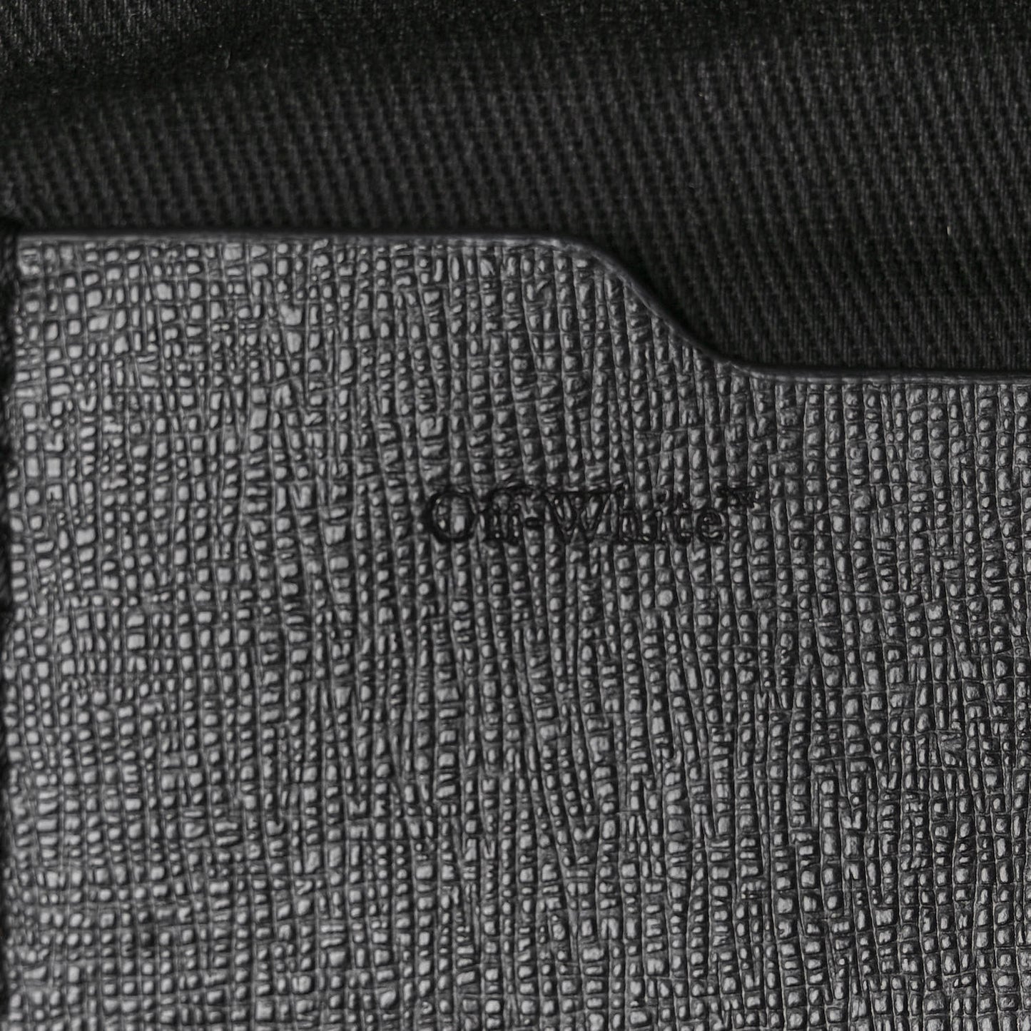 Canvas Logo Print Belt Bag Black