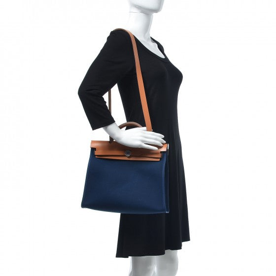 Vache Hunter Toile Herbag Zip 31 PM Bleu De Malte