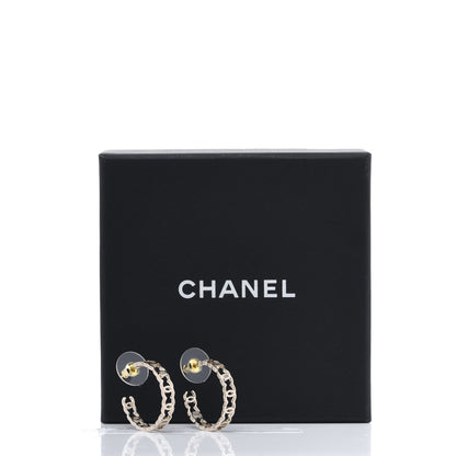 Chanel Metal CC Hoop Earrings Gold 7 of 7