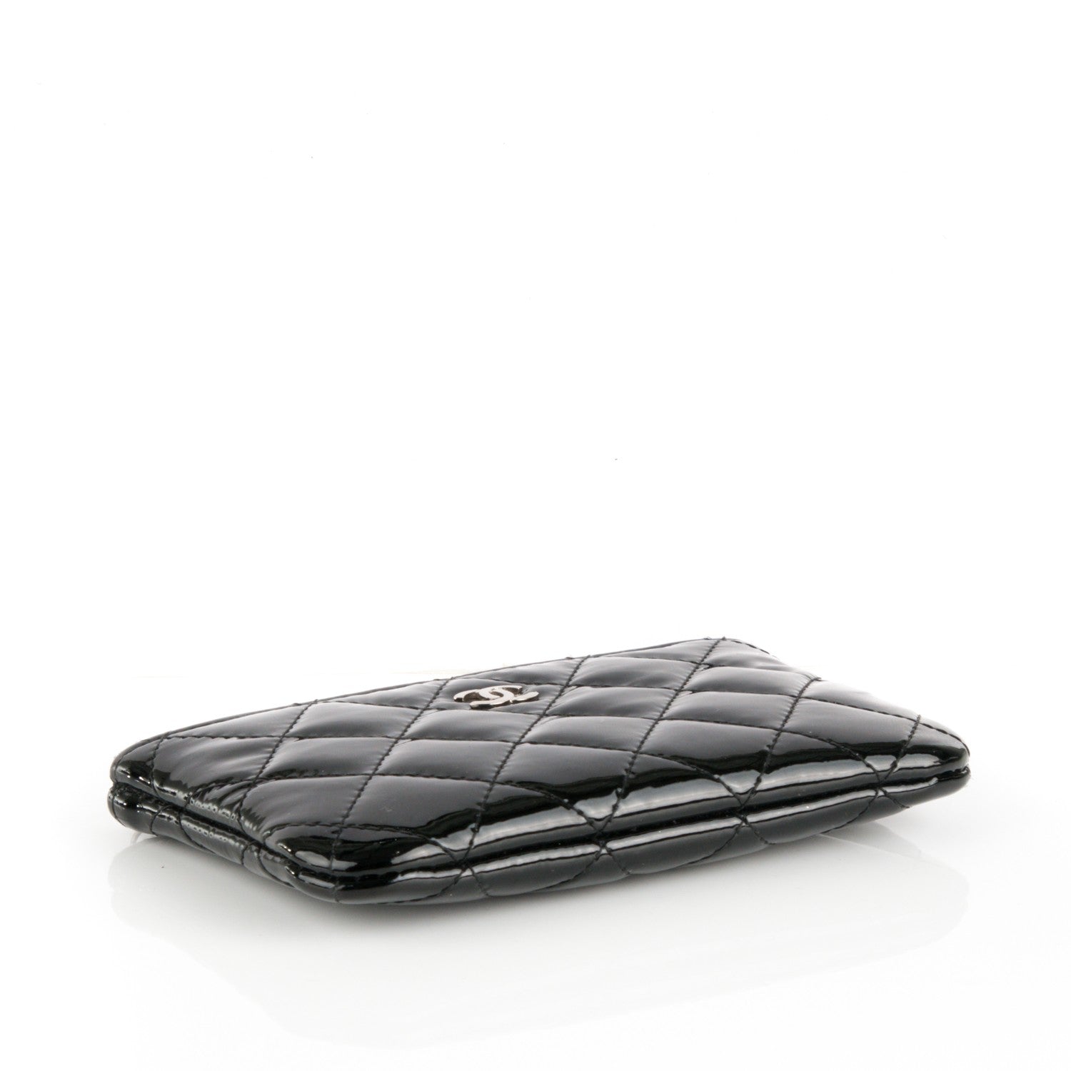 Chanel Patent Quilted Small Cosmetic Case Black 4 of 7