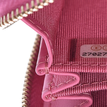 Chanel Caviar Quilted Zip Coin Purse Pink 7 of 8