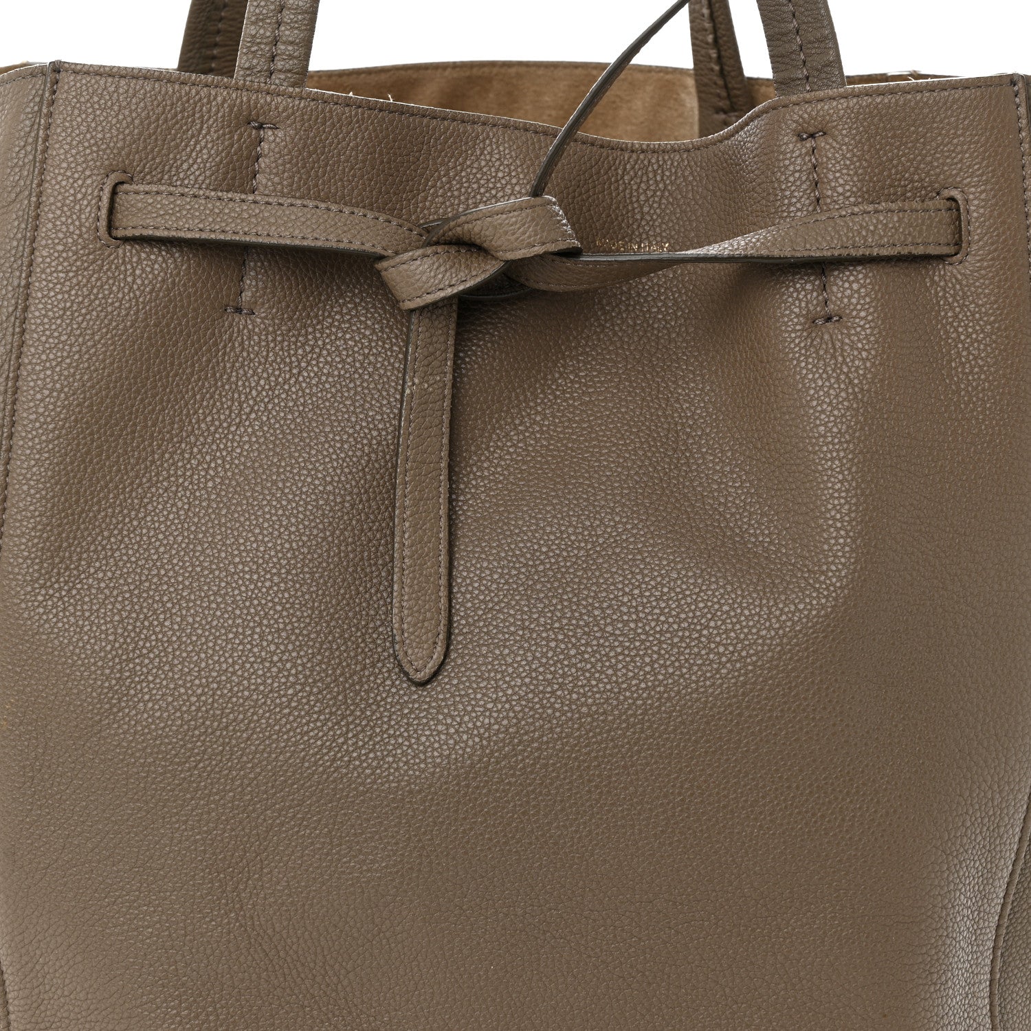 Celine Soft Grained Calfskin Medium Belt Cabas Phantom Taupe 8 of 14