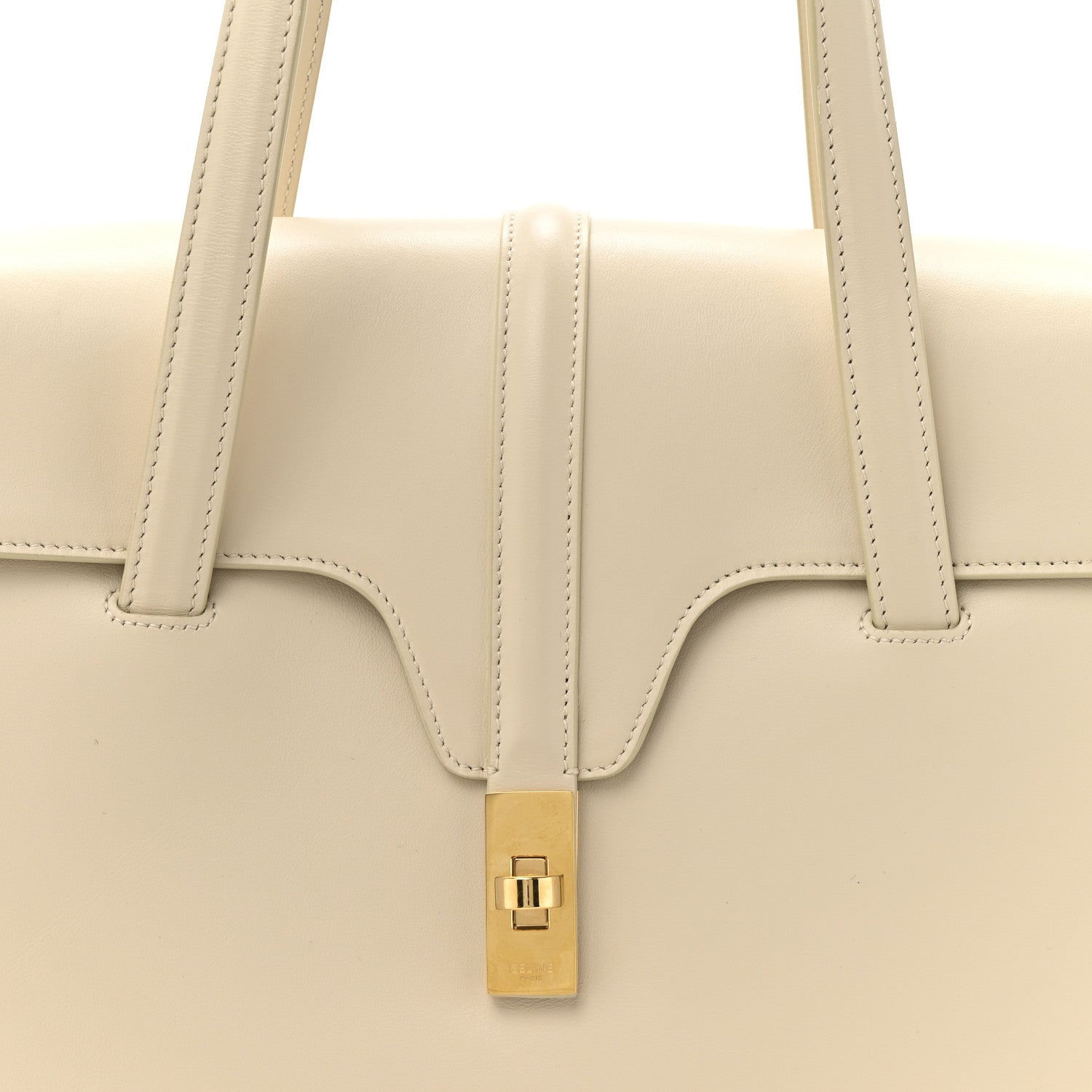 Celine Calfskin Medium Soft 16 Bag Light Grey 8 of 13