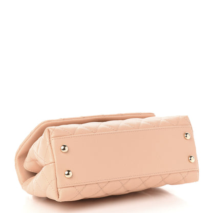 Chanel Caviar Quilted Mini Coco Handle Flap Light Pink 4 of 10