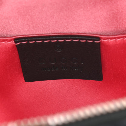 Gucci Velvet Matelasse GG Marmont Belt Bag 85 34 Black 8 of 9