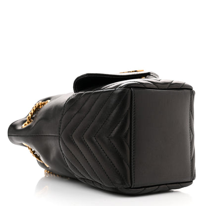 Saint Laurent Lambskin Matelasse Monogram Joe Nano Bucket Bag Black 4 of 12