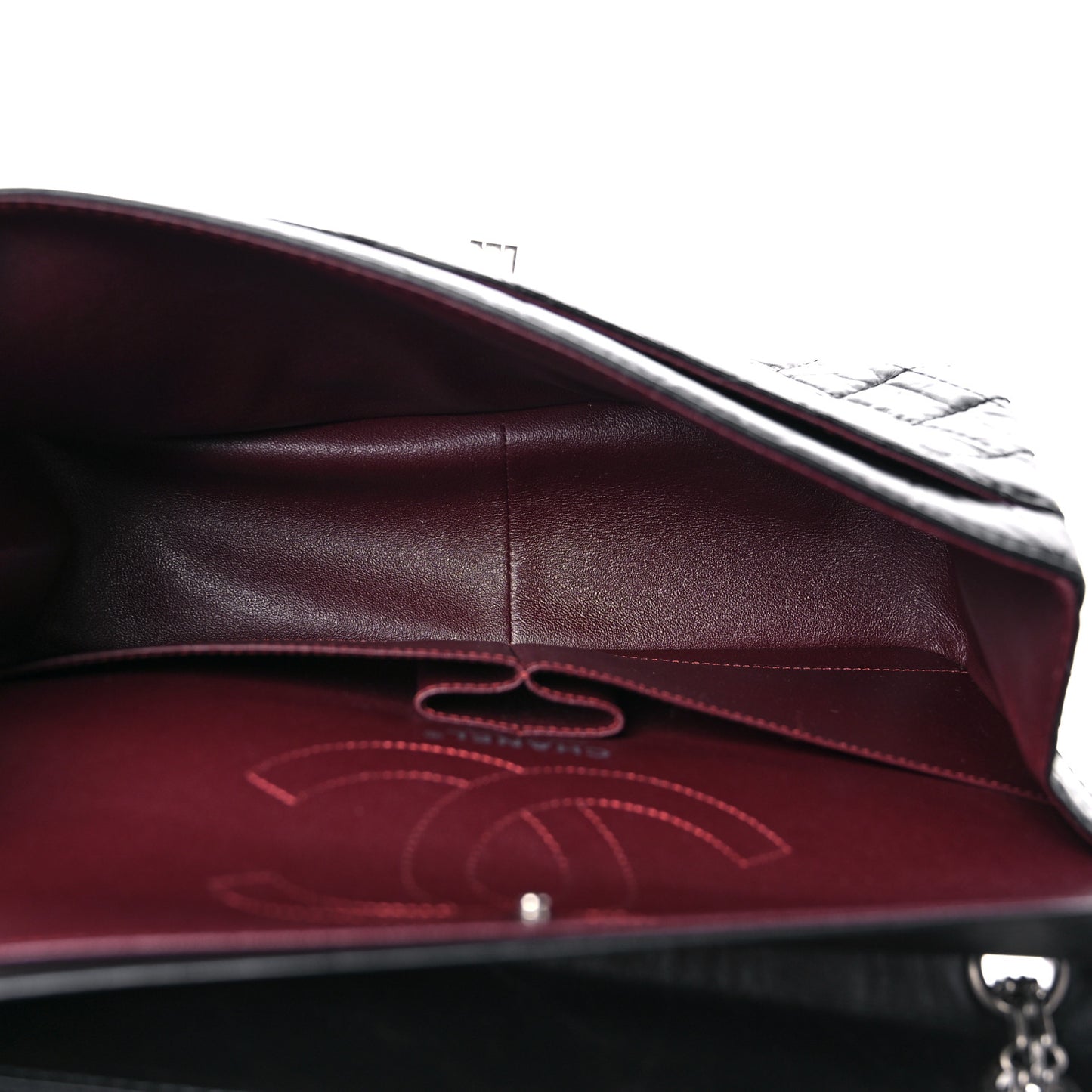 Aged Calfskin Quilted 2.55 Reissue 226 Flap Black