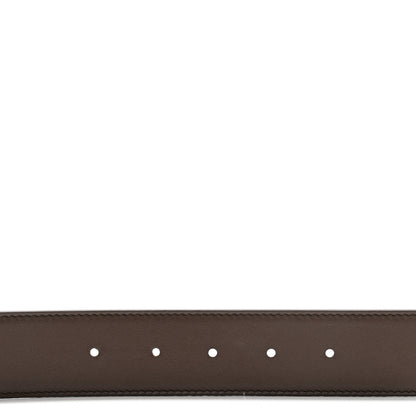 Gucci GG Supreme Monogram Plutone Calfskin Double G Reversible 37mm Belt 120 48 Beige Ebony New Acero 7 of 8