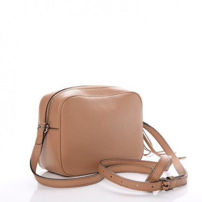 Gucci Pebbled Calfskin Small Soho Disco Bag Rose Beige 3 of 7