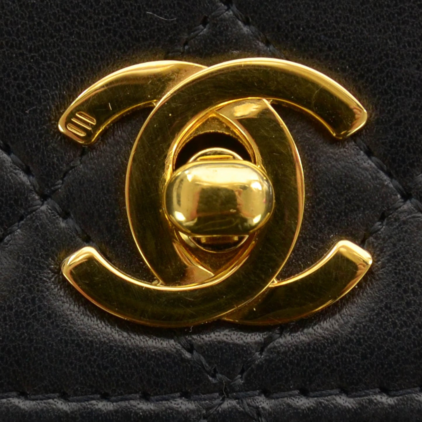 Lambskin Quilted Mini Flap Black