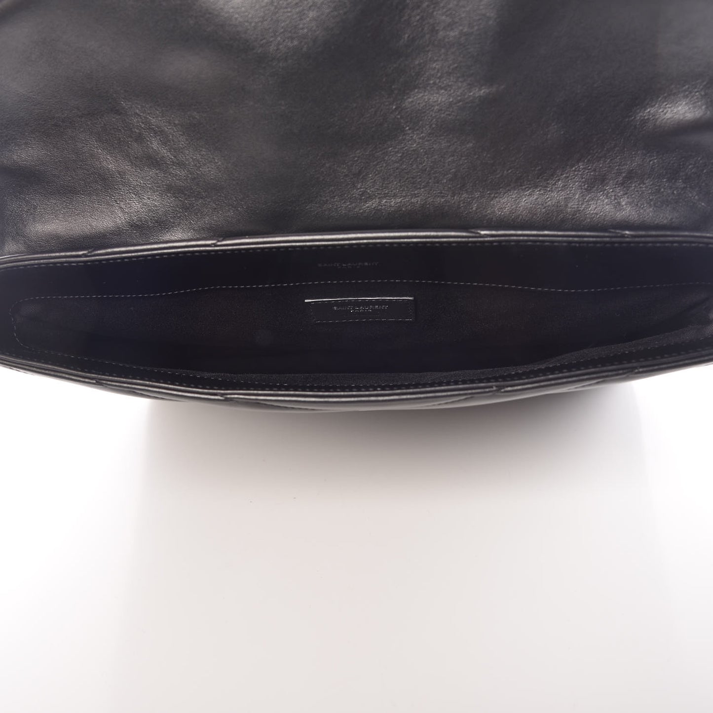 Calfskin Y Quilted Monogram Loulou Document Holder Black