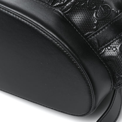 Gucci Calfskin GG Tennis Embossed Double Buckle Backpack Black 9 of 9
