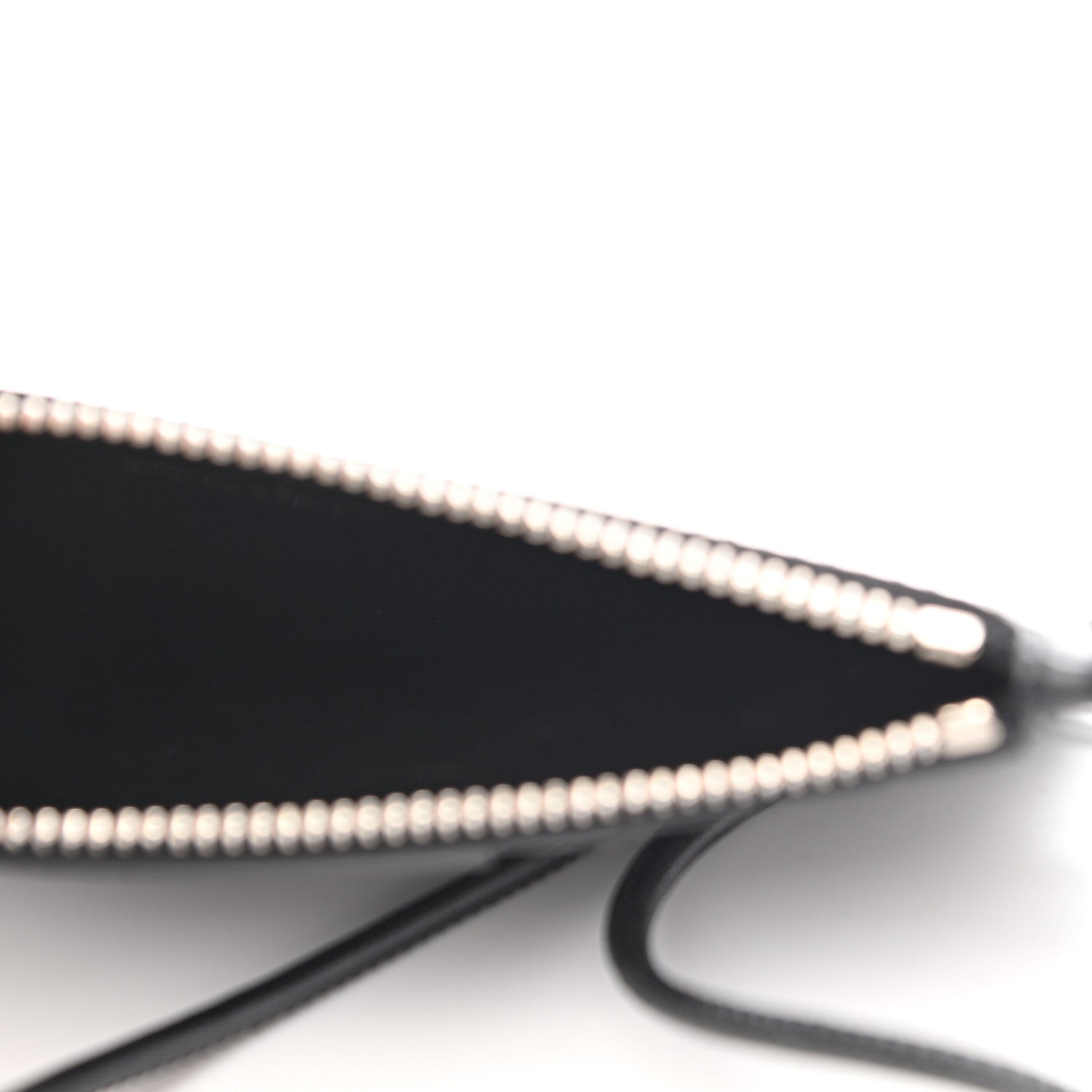 Saint Laurent Calfskin Eclair Fragments Studded Zip Pouch Card Holder Black 4 of 6
