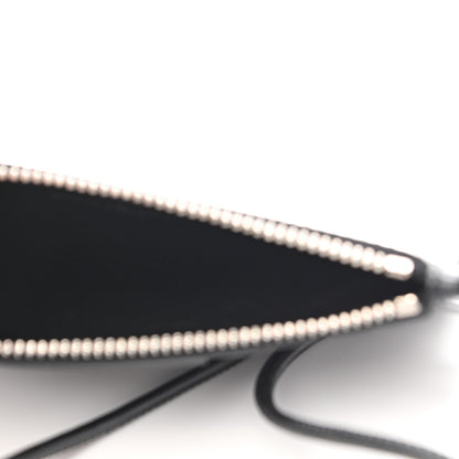 Saint Laurent Calfskin Eclair Fragments Studded Zip Pouch Card Holder Black 4 of 6