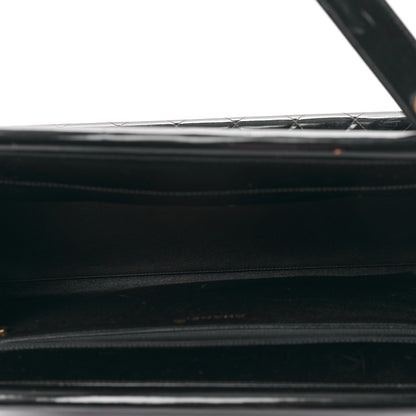 Chanel Patent Quilted Shopping Tote Black 5 of 10