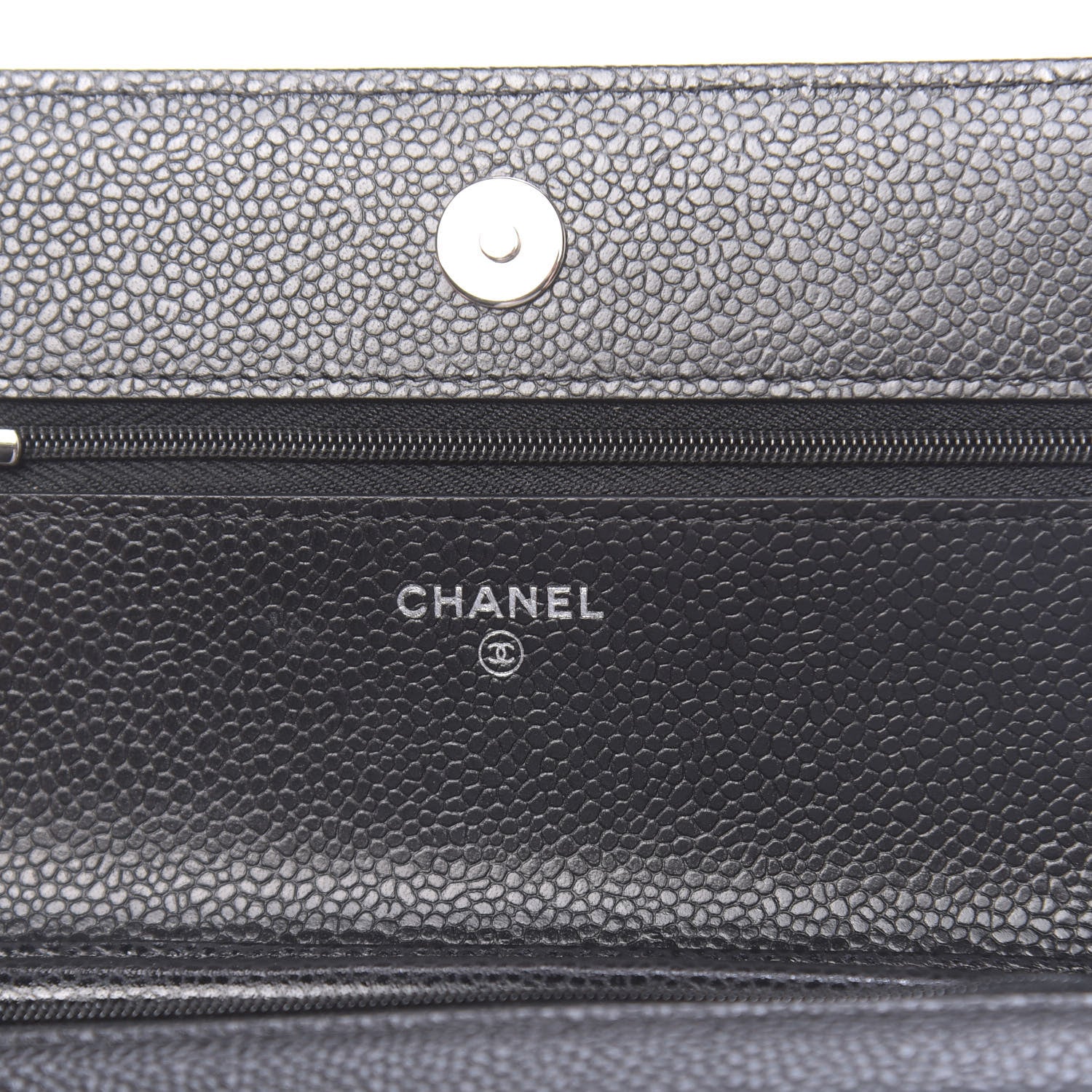 Chanel Caviar Quilted Wallet On Chain WOC Black 6 of 12