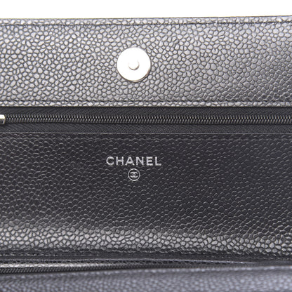 Chanel Caviar Quilted Wallet On Chain WOC Black 6 of 12
