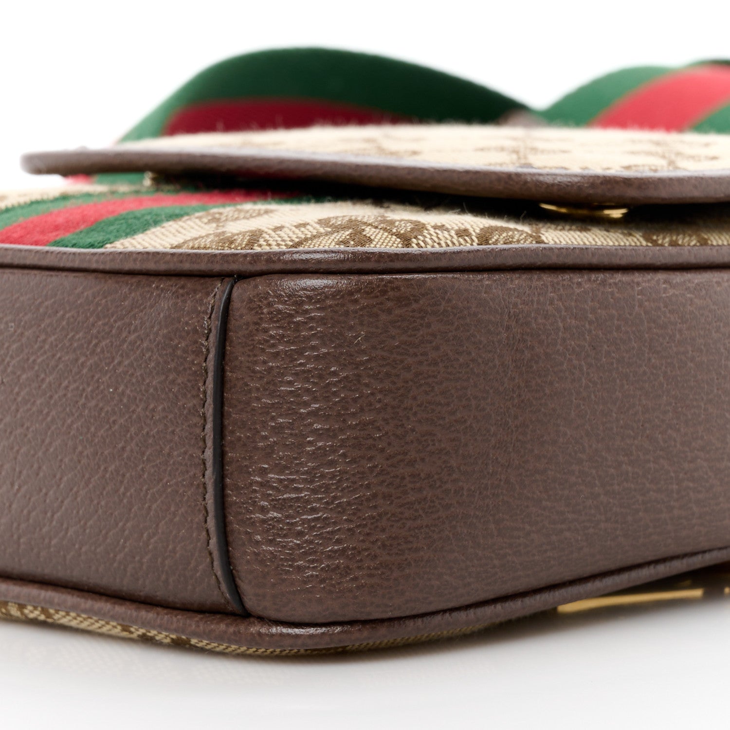 Gucci X PALACE GG P Canvas Monogram Web Flap Messenger Brown 10 of 11
