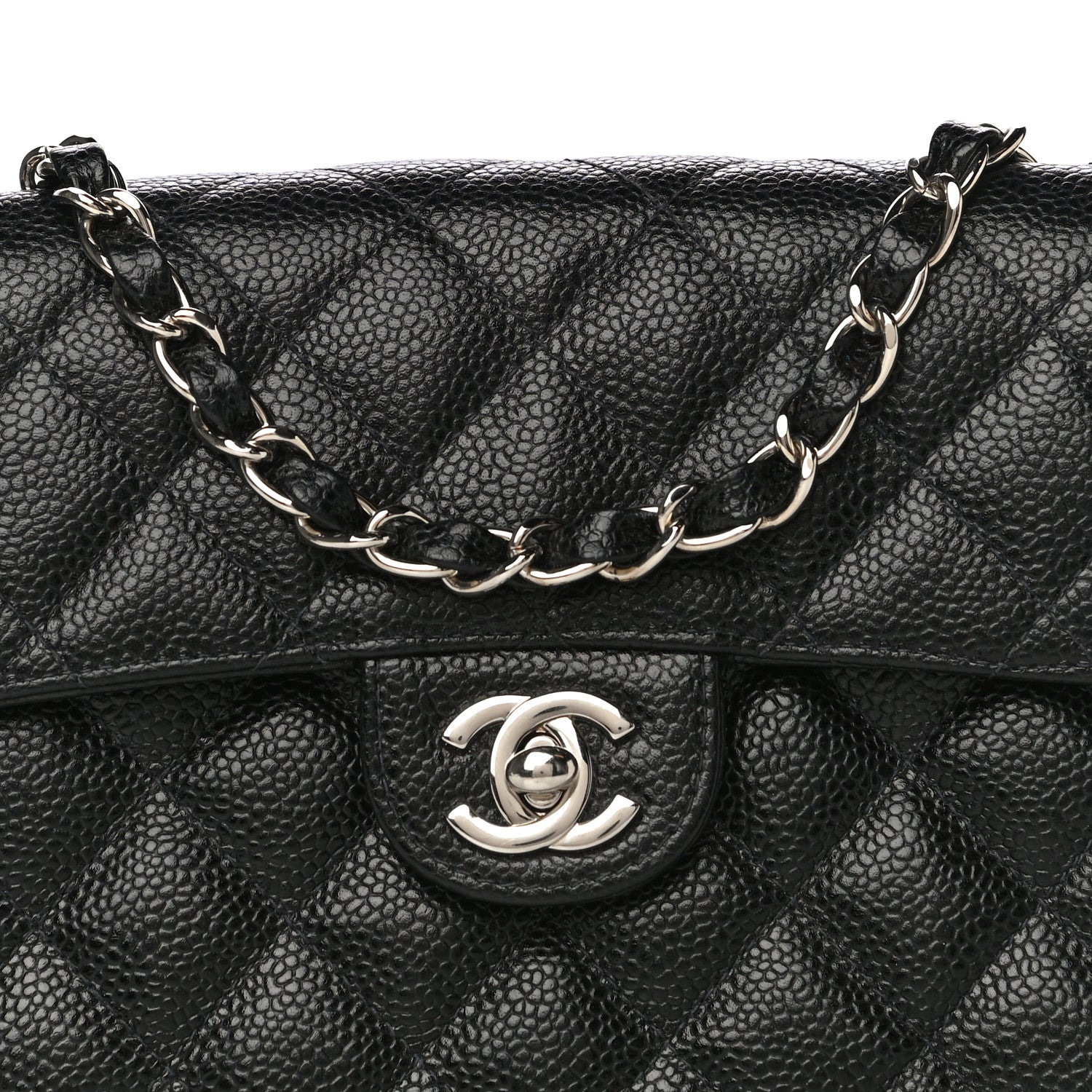 Chanel Caviar Quilted Mini Square Flap Black 8 of 12