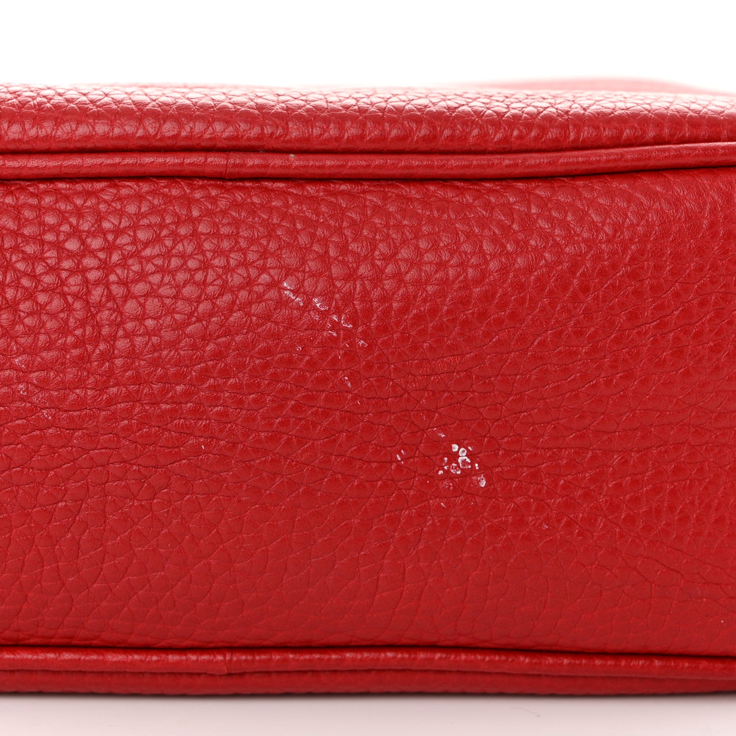 Gucci Pebbled Calfskin Small Soho Disco Bag Vibrant Red 11 of 12