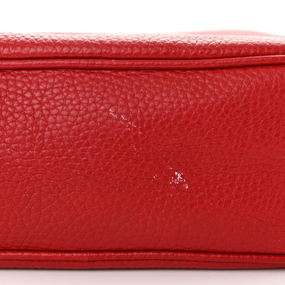 Gucci Pebbled Calfskin Small Soho Disco Bag Vibrant Red 11 of 12