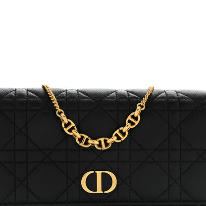 Christian Dior Supple Calfskin Caro Pouch with Chain Black 8 of 14
